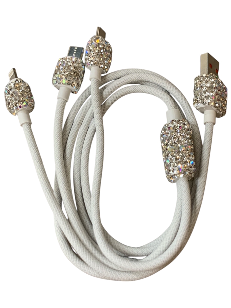R010 WHITE AB 3 IN 1 MULTIPLE CHARGERS