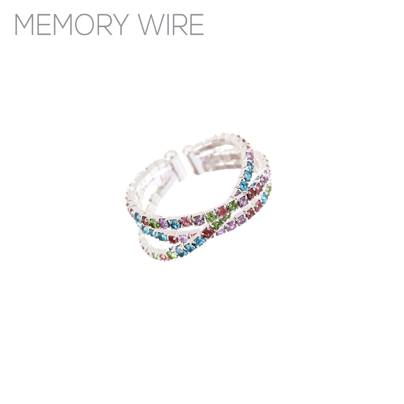 R1419 CROSSOVER MEMORY WIRE RING