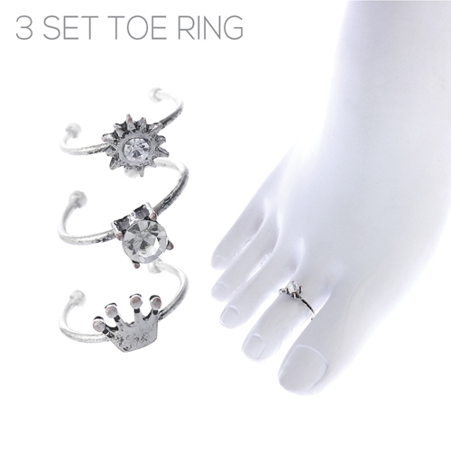 R1470TCR 3 SET TOE RING