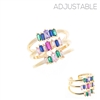 R1561 MULTI STAKED BAUGETTE RING