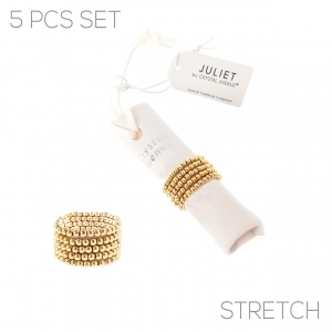 R1608 GOLD BEADED RING