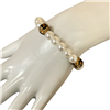 RAB11- 10  LEOPARD RHINESTONE & PEARL BRACELET