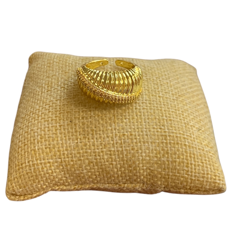 RG11 HAMMERED ADJUSTABLE RING