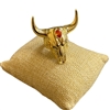 RG85 GOLD WITH RED STONE ADJUSTABLE RING