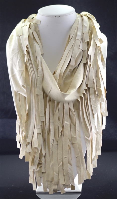 RN145645 FRINGE SUEDE SCARF