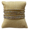RS02 STRETCH GOLD AB RHINESTONE 7 PCS SET BRACELET