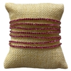 RS24 STRETCH FUCHSIA RHINESTONE 7 PCS SET BRACELET