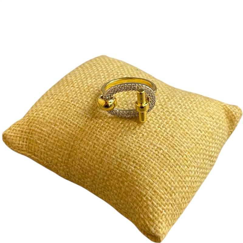 RTT11 TWO TONE OVAL ADJUSTABLE RING