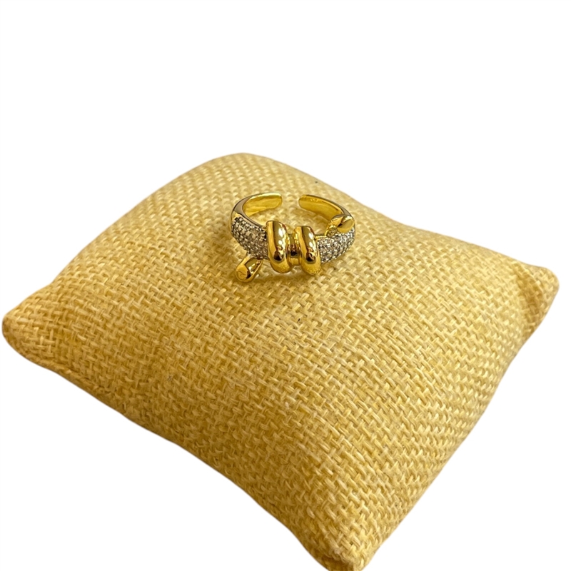 RTT05 TWO TONE WRAP AROUND ADJUSTABLE RING