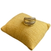 RTT16 TWO TONE PAVED ADJUSTABLE RING