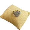 RTT24 TWO TONE PAVED CLOVER ADJUSTABLE RING