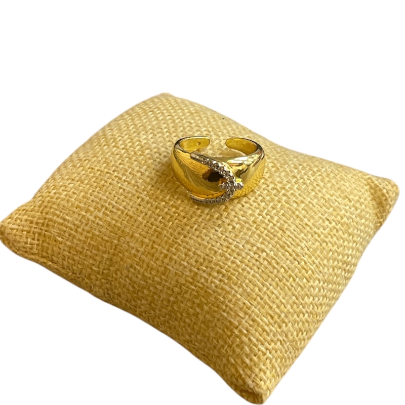 RTT25 TWO TONE U IN CENTER ADJUSTABLE RING