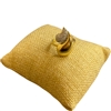RTT26 TWO TONE TEARDROP ADJUSTABLE RING