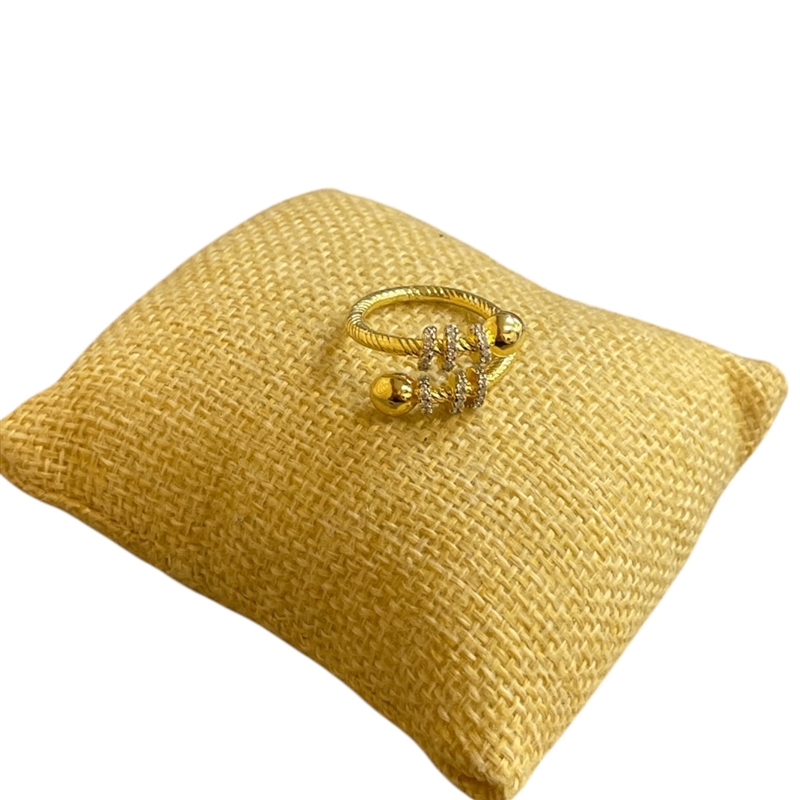 RTT28 TWO TONE WRAP AROUND ADJUSTABLE RING