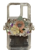S80PY  PINK & YELLOW FLOWER  ADJUSTABLE  CELLPHONE HOLDER