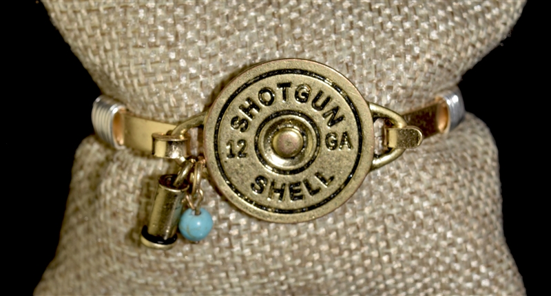 SB0280 SHOTGUN SHELL CHARM BRACELET