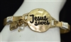 SB0388 Jesus Saves Bracelet