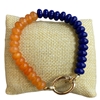 SB1240 TWO TONE ACRYLIC BEADED STRETCH BRACELET