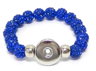SBB-07 Snap Button Bracelet   *NO RED AVAILABLE*