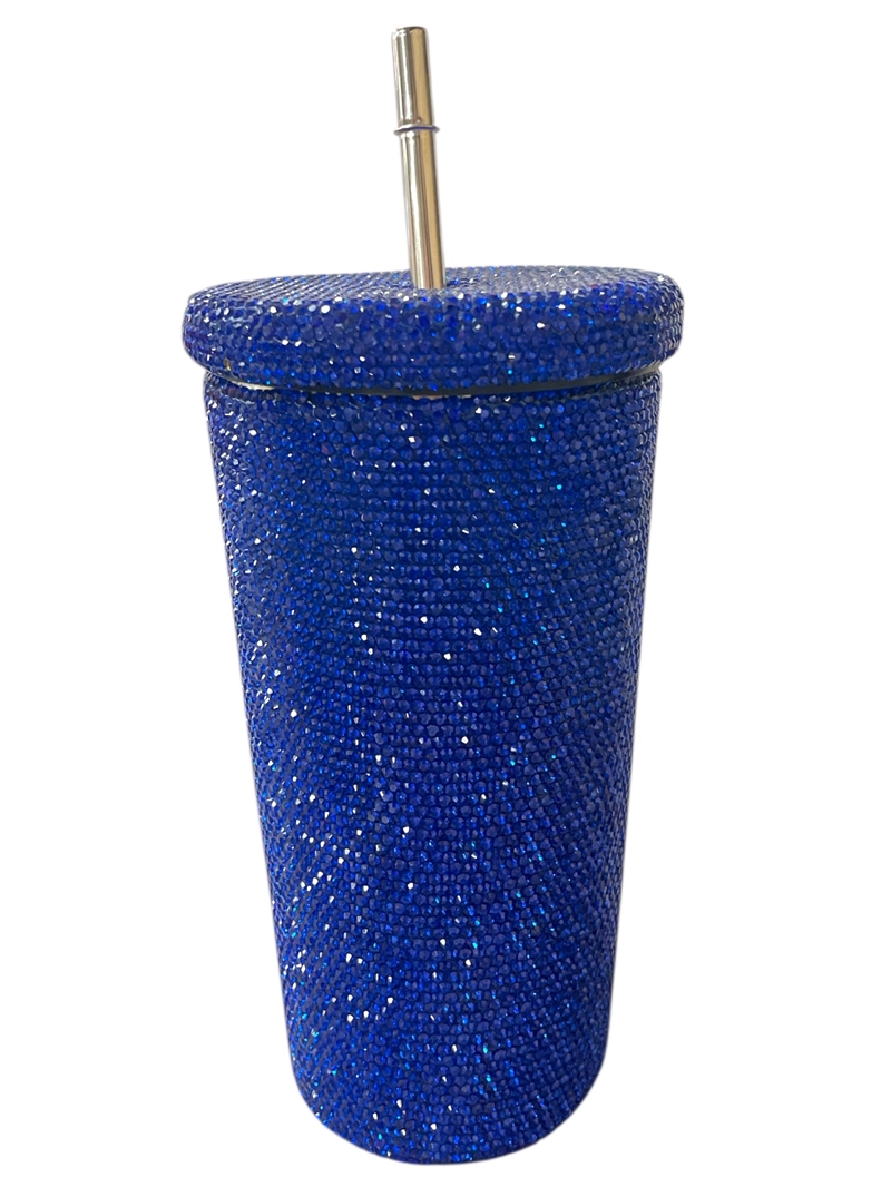 SC200 ROYAL BLUE RHINESTONE SODA CUP