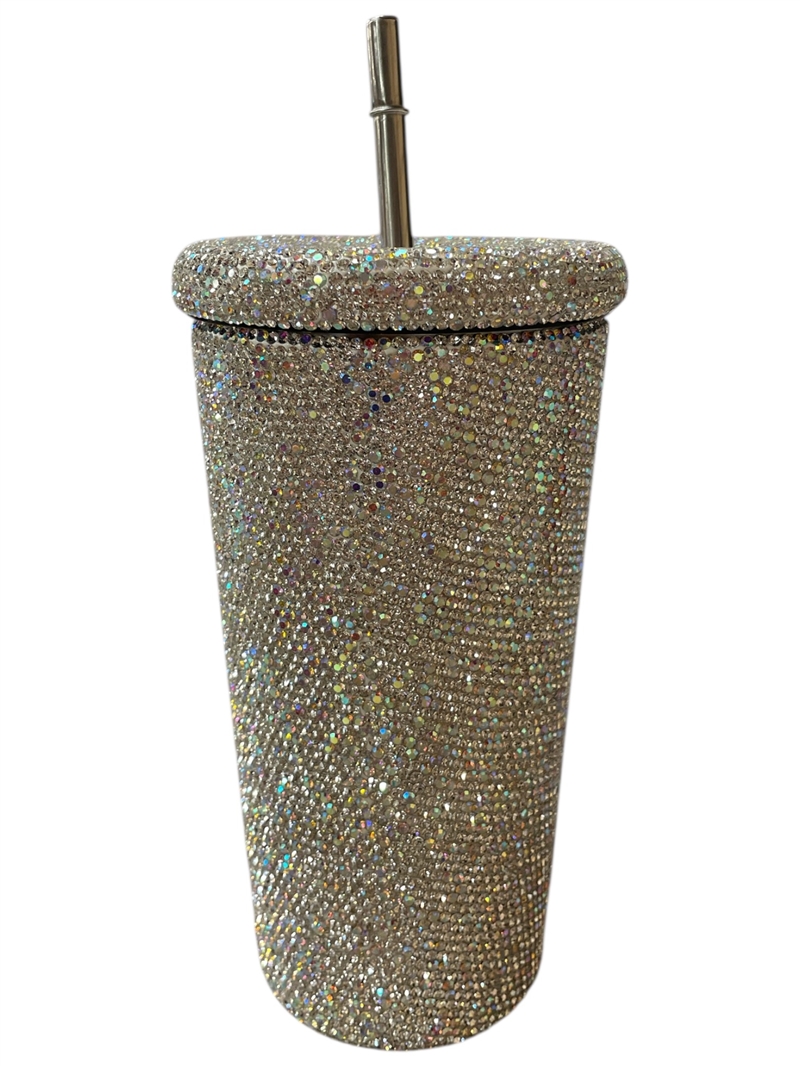 SC200 SILVER-AB RHINESTONE SODA CUP