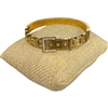 SE109 STAINLESS STEEL RHINESTONE LINK BELT BRACELET