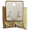 SE1168 DANGLE MULTIPLE PEARLS EARRINGS