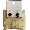 SE1197 CLOVER HOOP EARRINGS