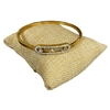 SE38 STAINLESS STEEL HOLLOW RHINESTONE BRACELET