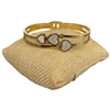 SE77 STAINLESS STEEL TRIPLE HEART BRACELET