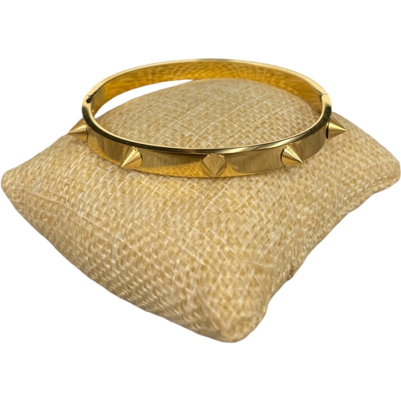 SE85 STAINLESS STEEL SPIKED BRACELET