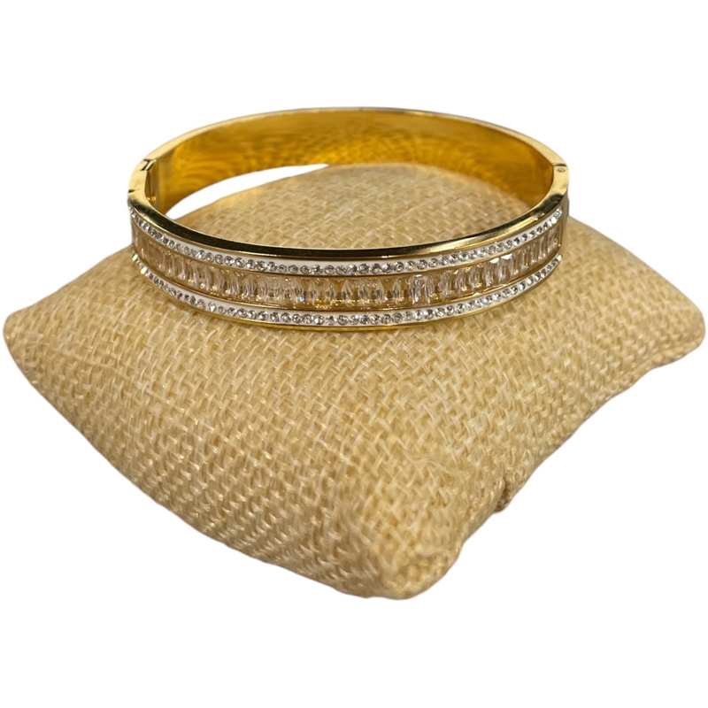 SE91 STAINLESS STEEL BAGUETTE  BRACELET
