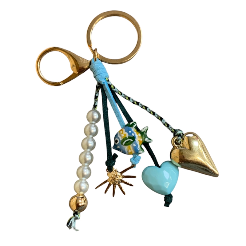 SK1001 SEA AND HEART PURSE CHARMS
