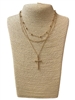 SN1011 BEADED CROSS NECKLACE