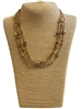 SN1135 CRYSTAL & ACRYLIC BEADED NECKLACE