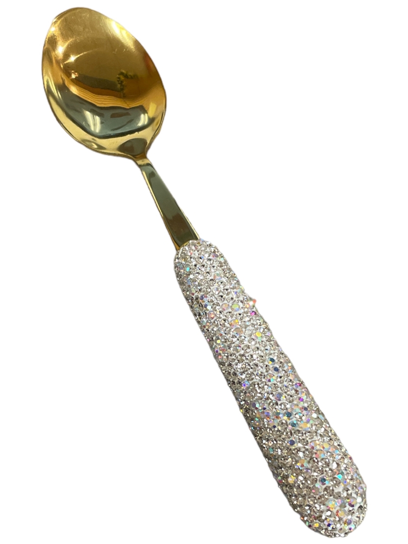 SPO01SL  LARGE SILVER AB SPOON