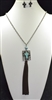 SS0144 CROSS TASSEL NECKLACE SET