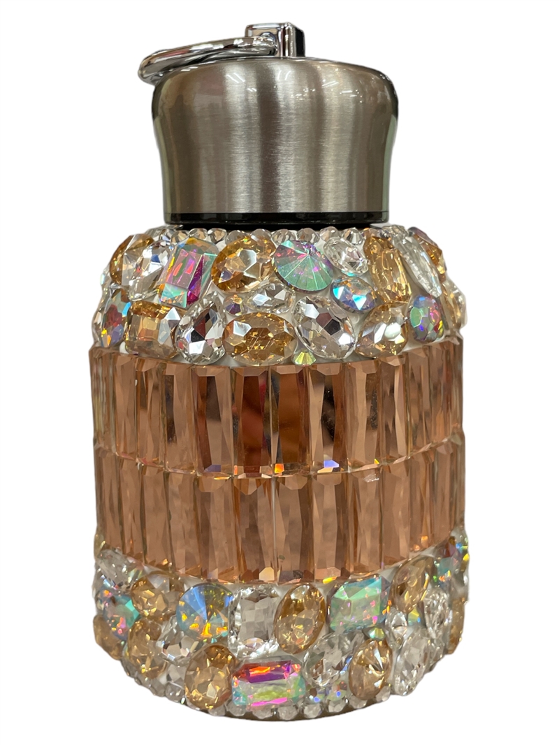 ST09CP   CHAMPAGNE MULTI  CRYSTAL STONE BOTTLE