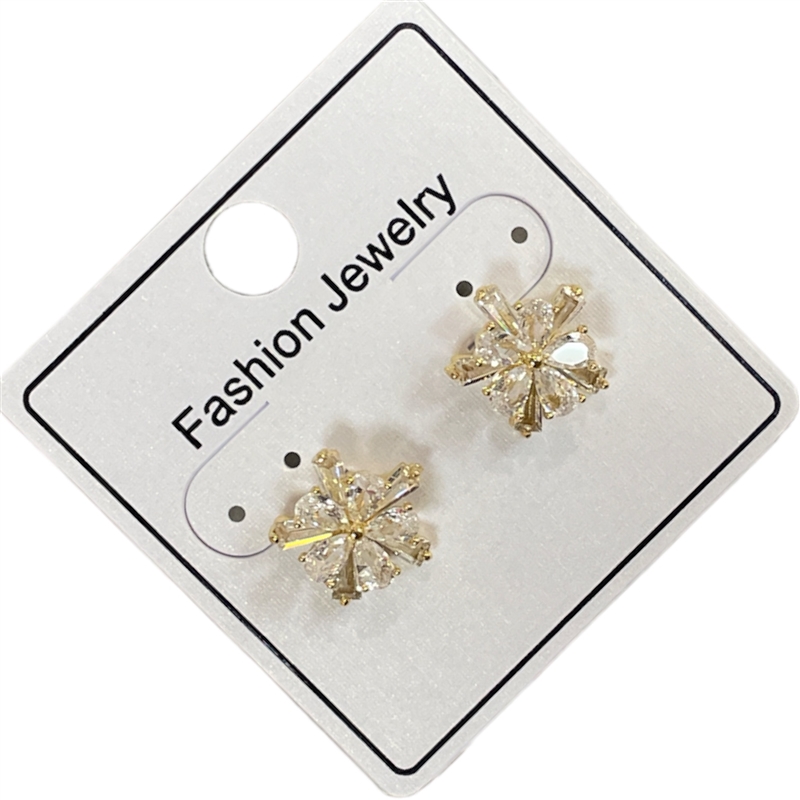 ST295 STAR FLOWER STUD EARRINGS