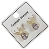 T2952B  BUTTERFLY WITH TEARDROP EARRINGS