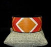 TB1173 ORANGE MULTI ABSTRACT CUFF BRACELET