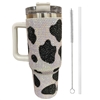 TB600 BLACK SPOTTED RHINESTONE TUMBLER WITH HANDLE
