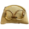 TB6090 GOLD U LINK FRONT CLASP BRACELET