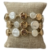 TB9735 ROUND PEARL BEADED BRACELET SET
