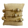 TB9832 SPHERES MULTI BEADED 3 PCS BRACELET SET