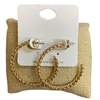 TE10263 BRAIDED HOOP EARRINGS