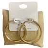 TE10497 GOLD MEDIUM HOOP EARRINGS