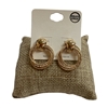 TE10602 MULTI CIRCLE STUD HOOP EARRINGS