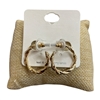 TE11783 INTERTWINED SMALL SEMI HOOP