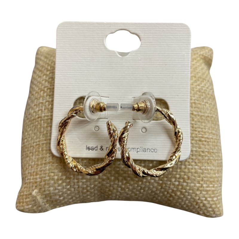 TE11783 INTERTWINED SMALL SEMI HOOP